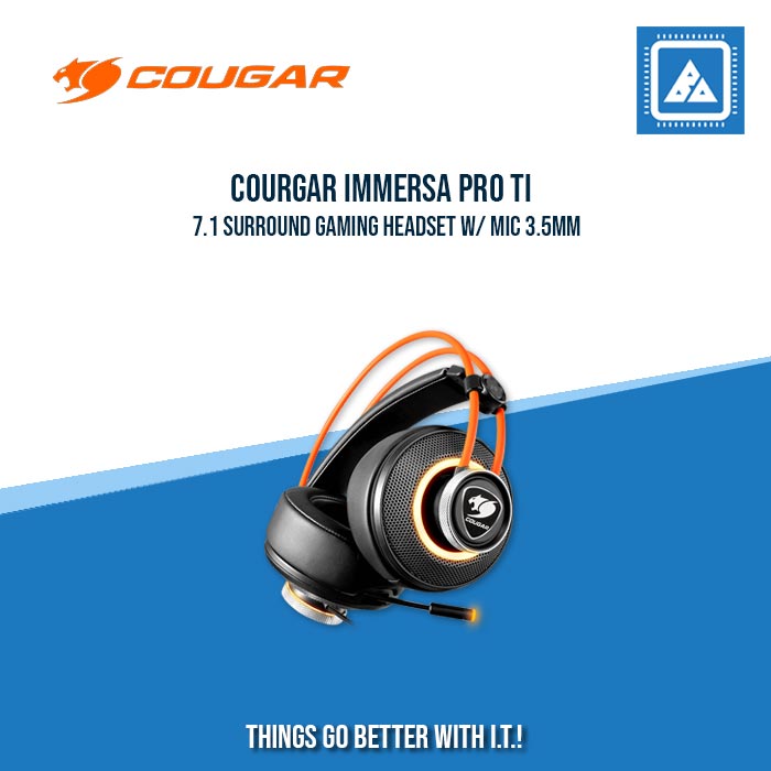 COURGAR IMMERSA PRO TI 7.1 SURROUND GAMING HEADSET W/ MIC 3.5MM COURGAR IMMERSA PRO TI 7.1 SURROUND GAMING HEADSET W/ MIC 3.5MM